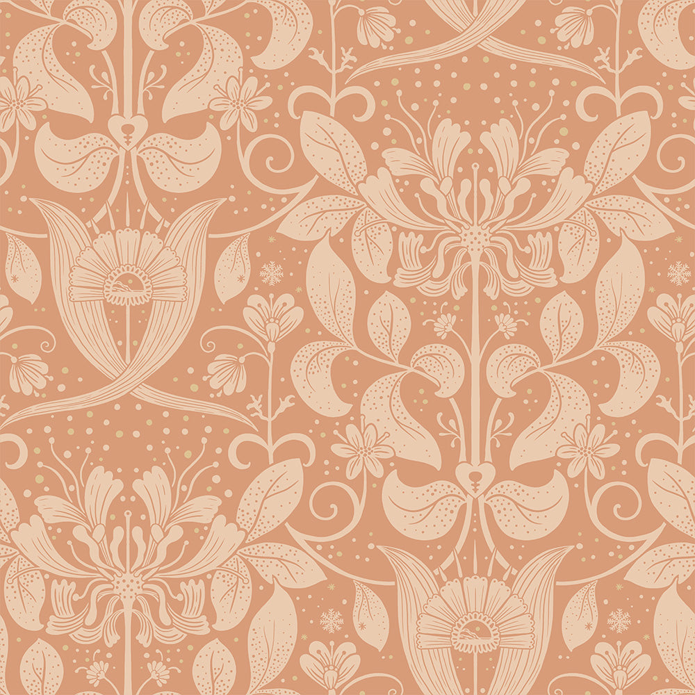 83128 - Berit Wallpaper - Orange - Midbec