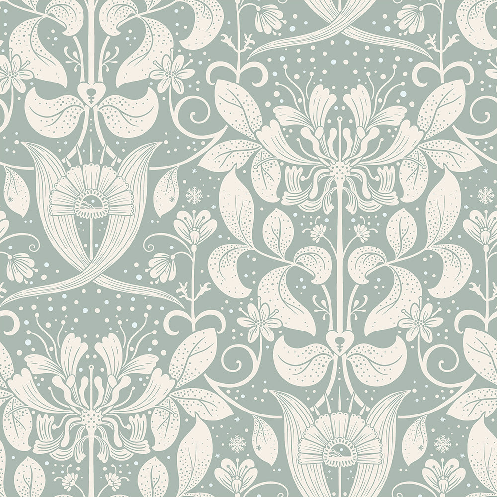 83129 - Berit Wallpaper - Blue - Midbec