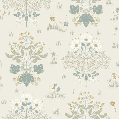 83131 - Edla Wallpaper - White - Midbec