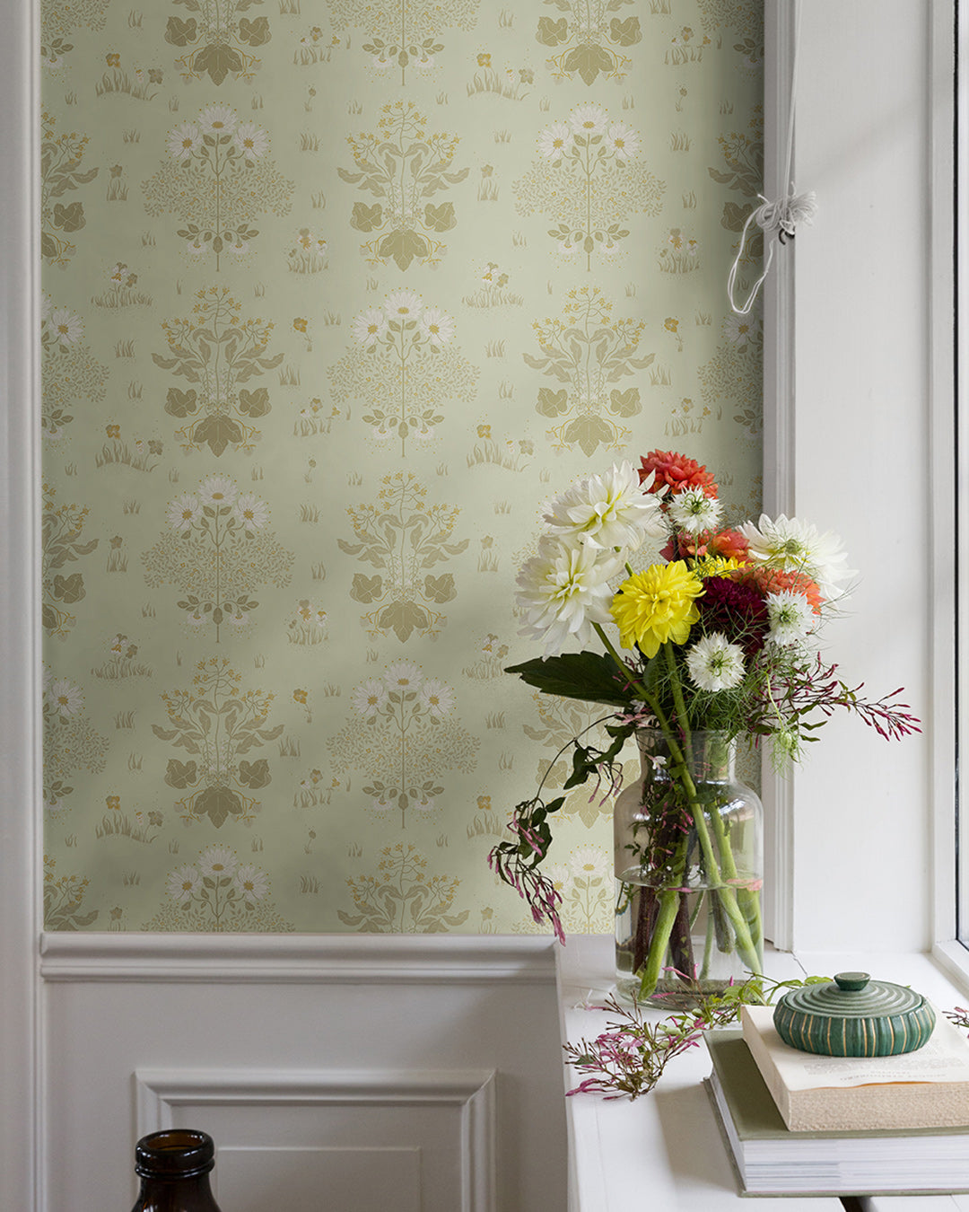 83134 - Edla Wallpaper - Light Green - Midbec