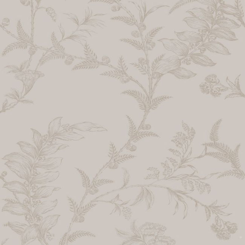 Ludlow Wallpaper - Metallic Gilver on Linen - 88/1004