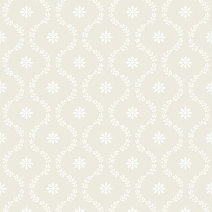 Clandon Wallpaper - Pale Cream on Cream - 88/3014