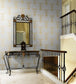 Dorset Wallpaper - Metallic Gold on Print Room Blue - 88/7031