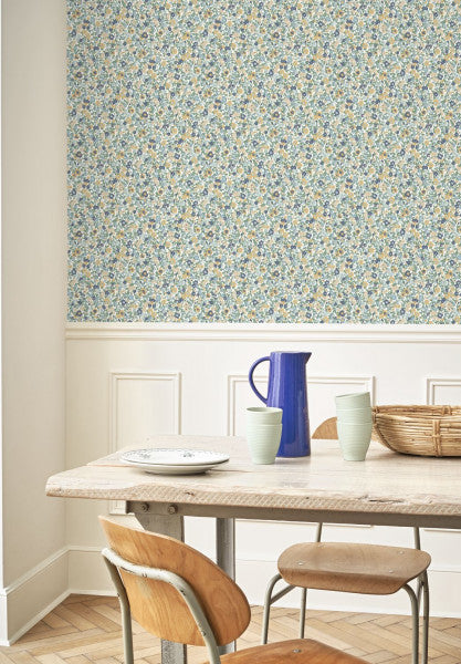Pansy Room Wallpaper - Green