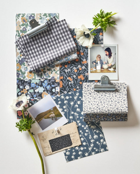 Pansy Room Wallpaper - Blue