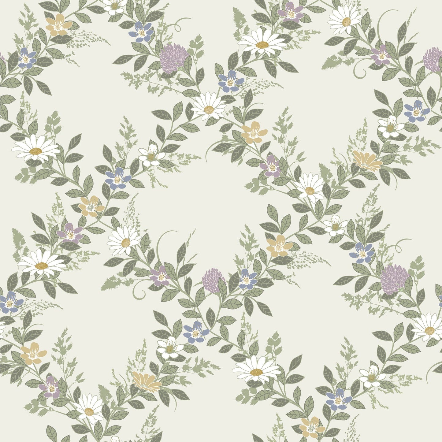 92107 - Margareta Wallpaper - Creamy White - Midbec
