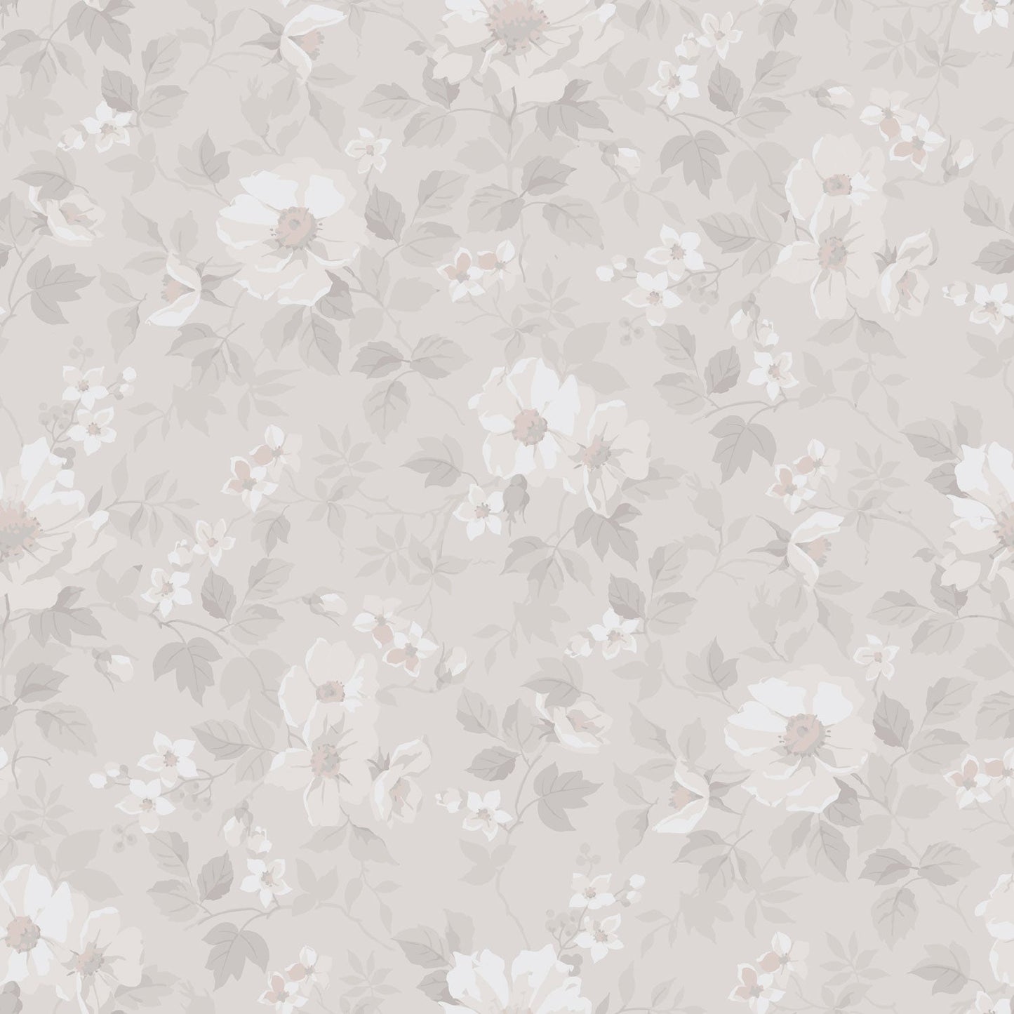 92115 - Johanna Wallpaper - Light Gray - Midbec