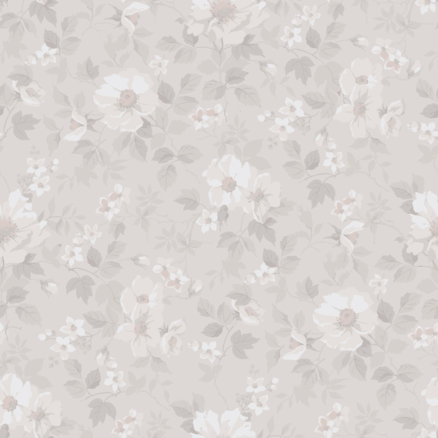 92115 - Johanna Wallpaper - Light Gray - Midbec