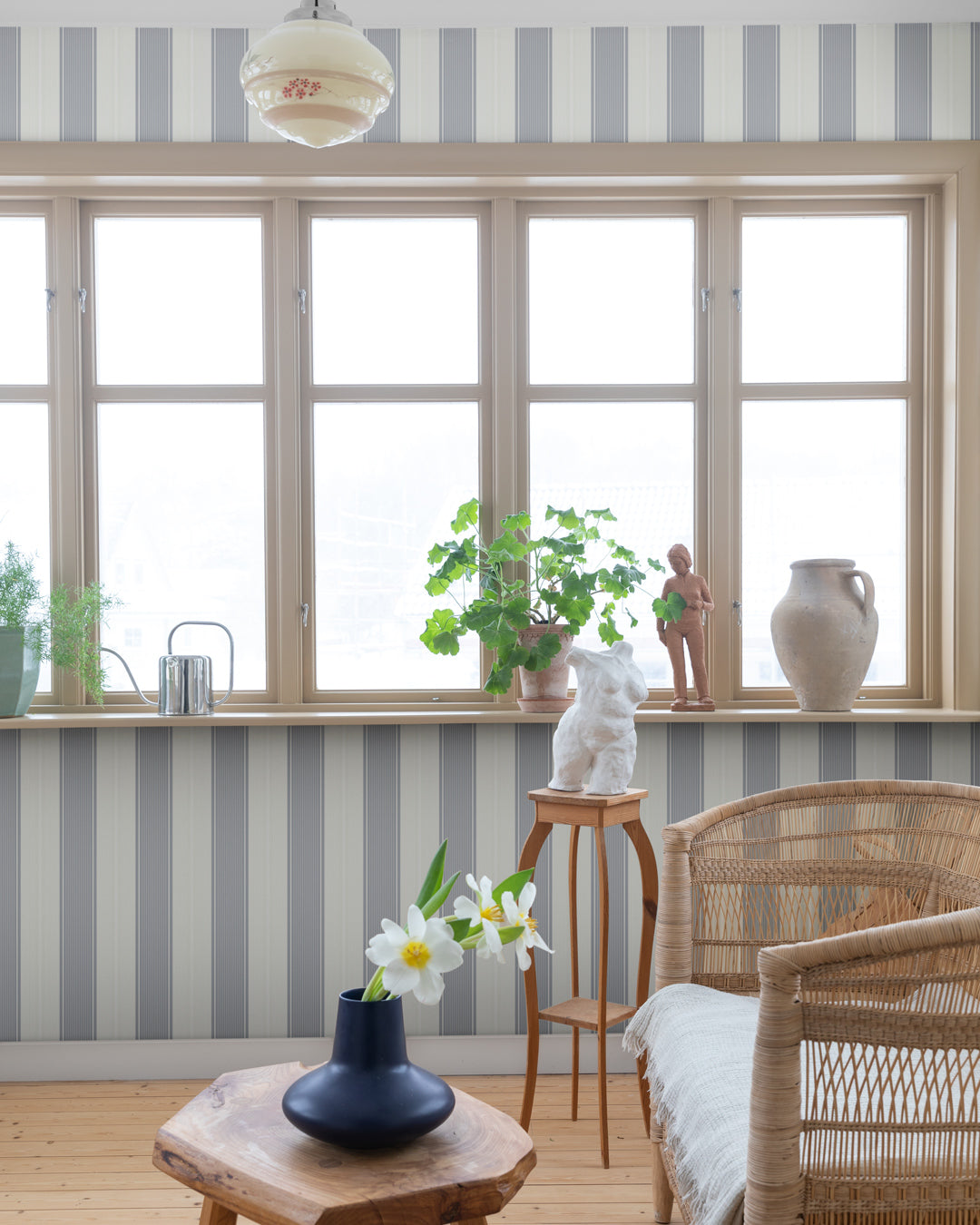 92126 - Fred Wallpaper - Blue - Midbec