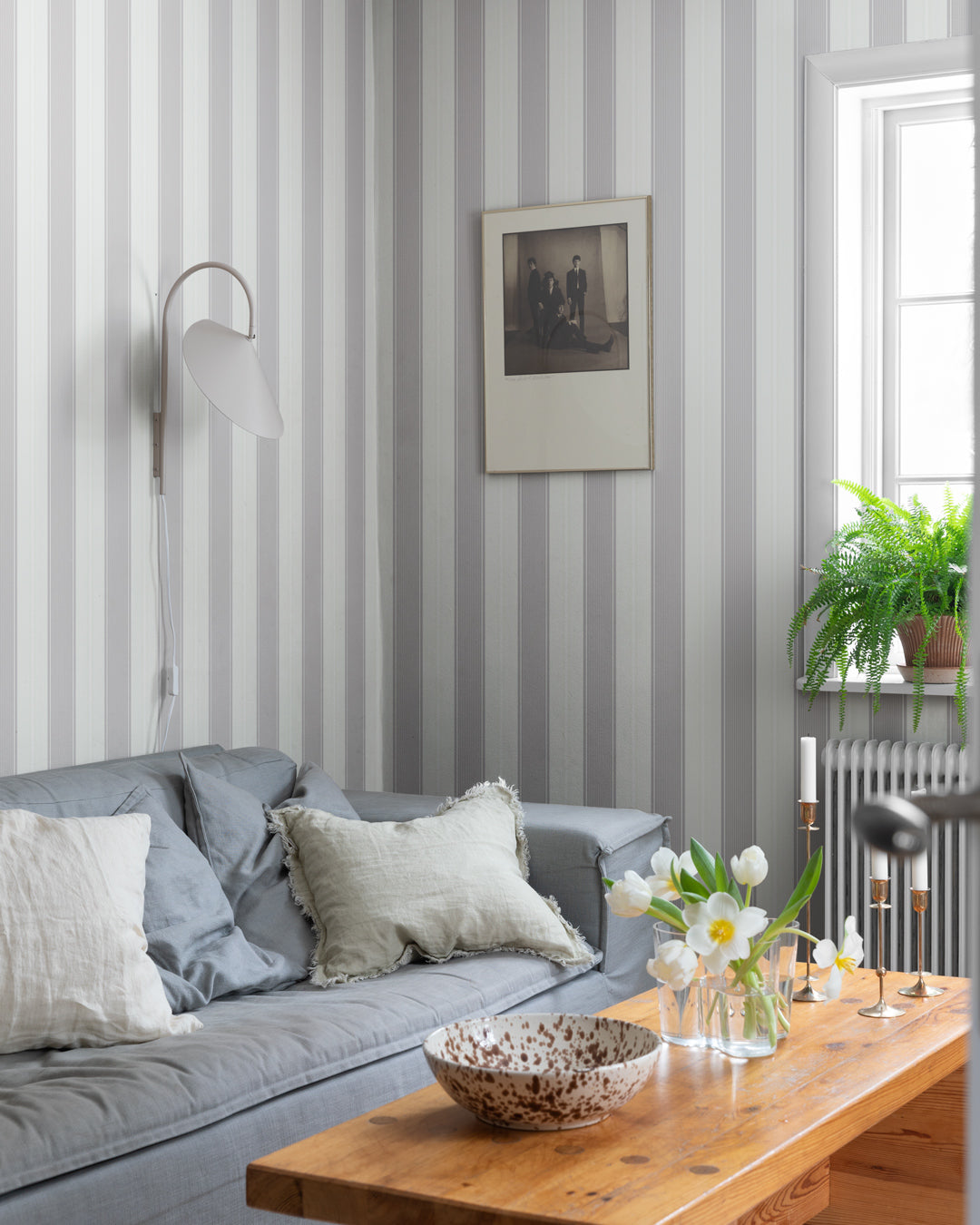 92127 - Fred Wallpaper - Gray - Midbec