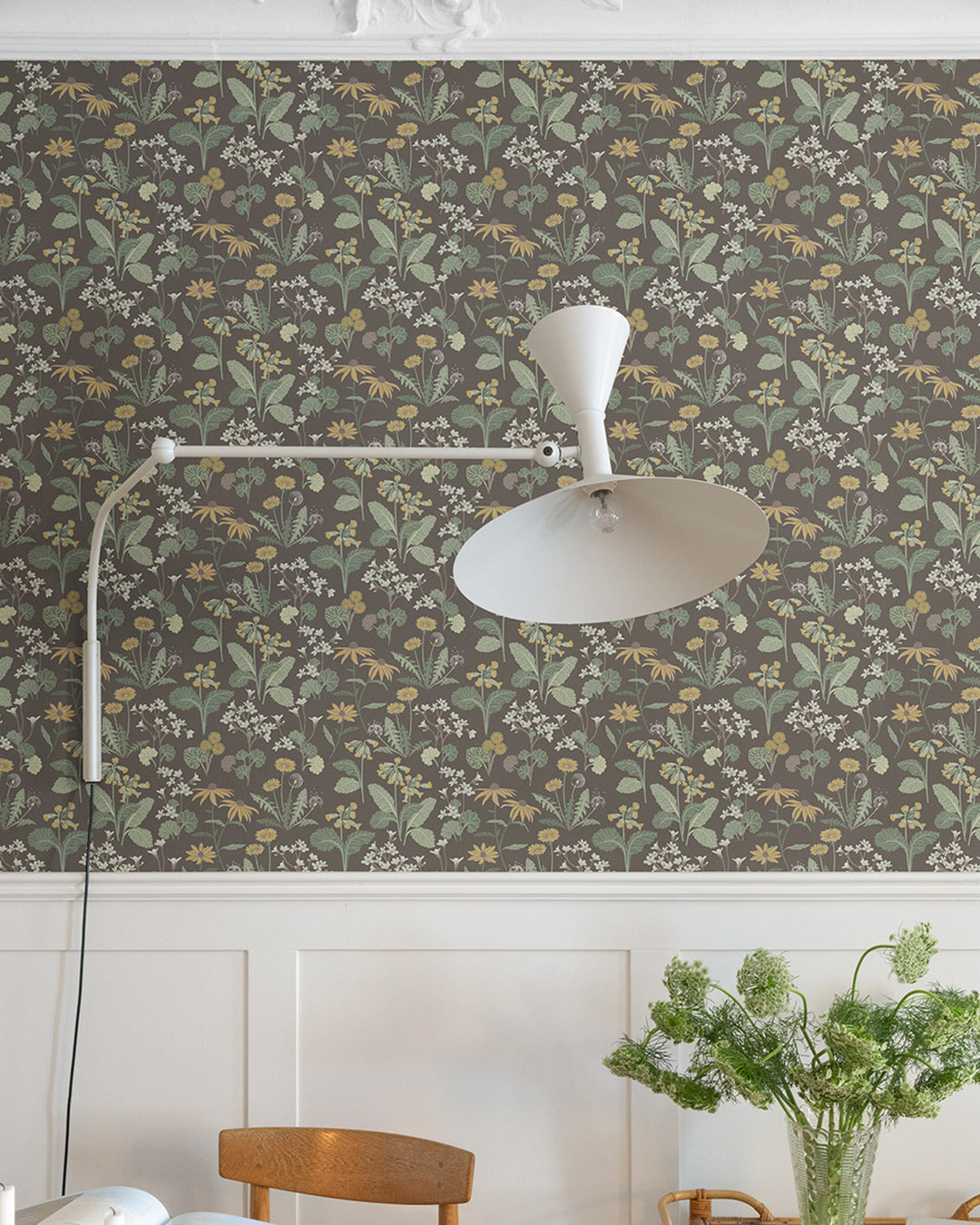 92133 - Magdalena Wallpaper - Dark Brown - Midbec