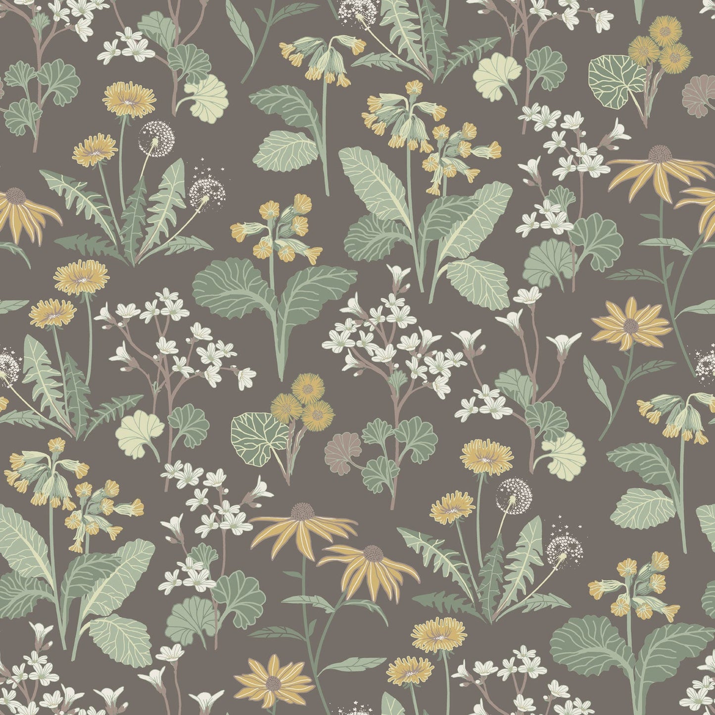 92133 - Magdalena Wallpaper - Dark Brown - Midbec