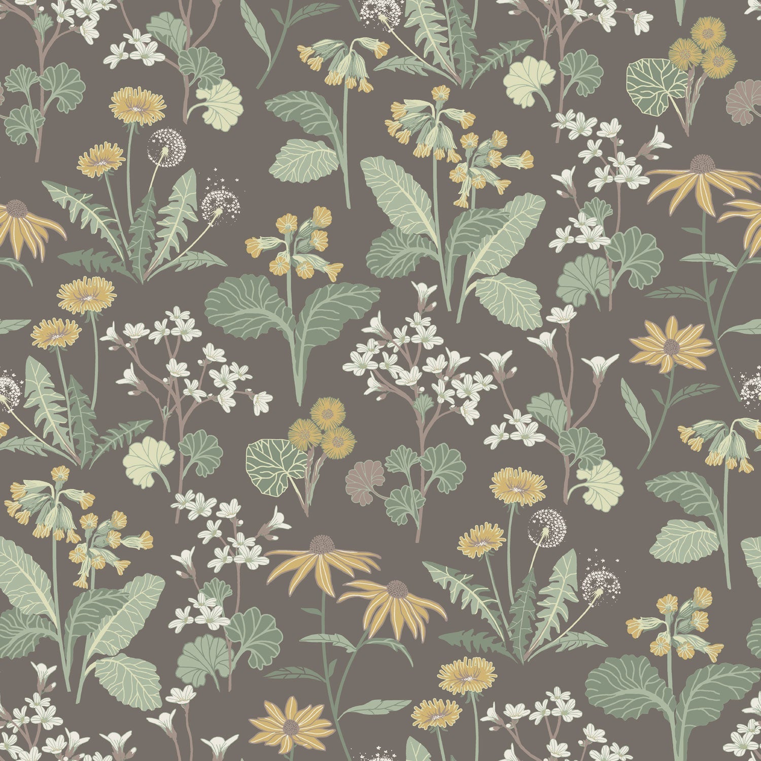 92133 - Magdalena Wallpaper - Dark Brown - Midbec