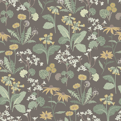 92133 - Magdalena Wallpaper - Dark Brown - Midbec