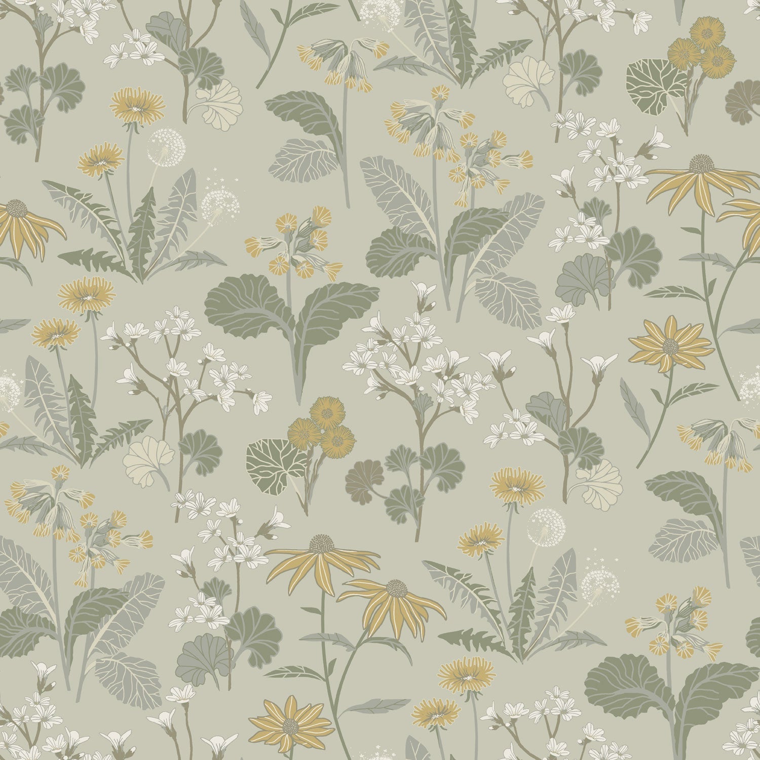 92134 - Magdalena Wallpaper - Light Green - Midbec