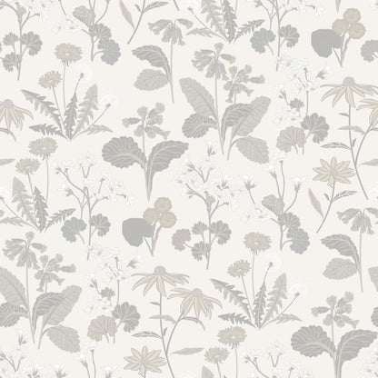92136 - Magdalena Wallpaper - White & Gray - Midbec