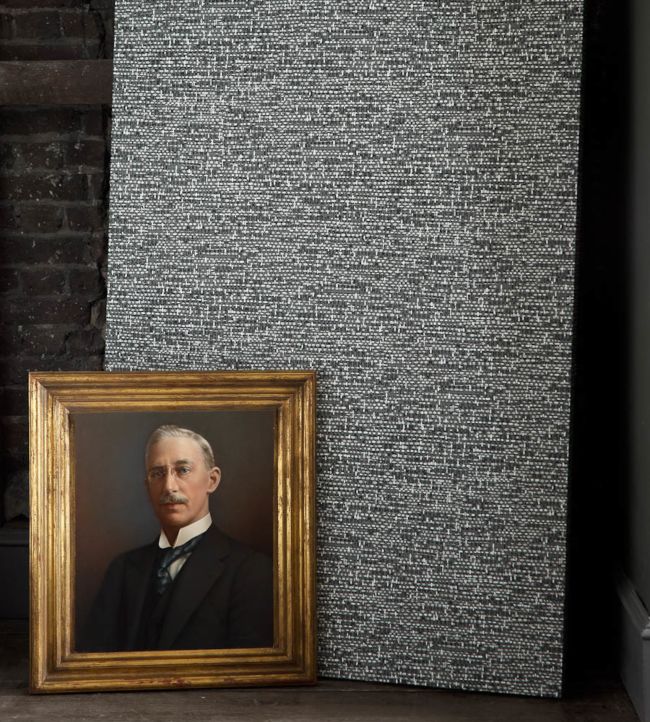 Tweed Wallpaper - Shell & Lilac on Mink - 92/4015