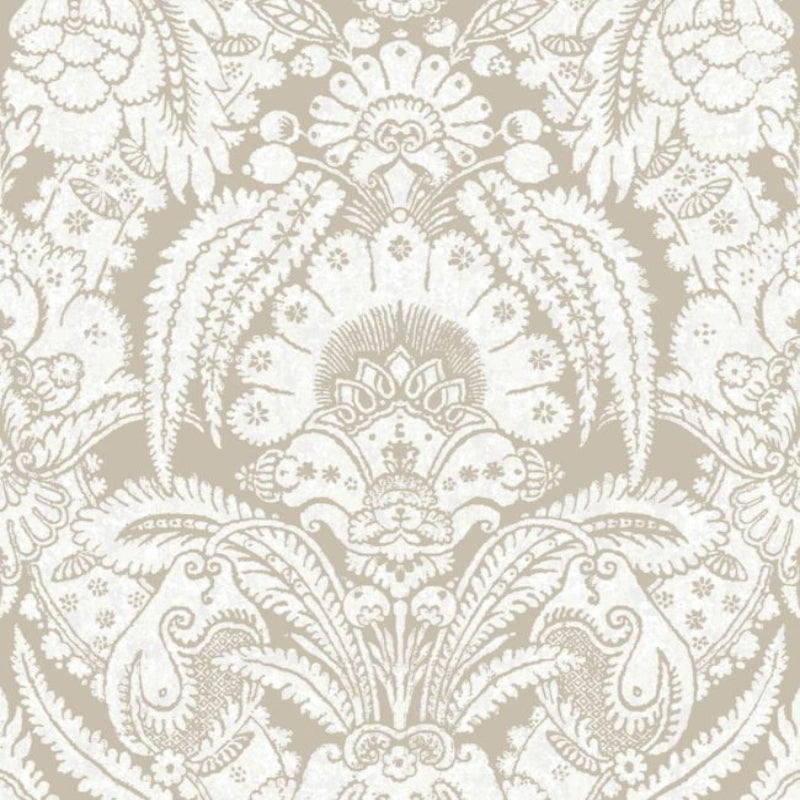 Chatterton Wallpaper - Chalk on Taupe - 94/2009