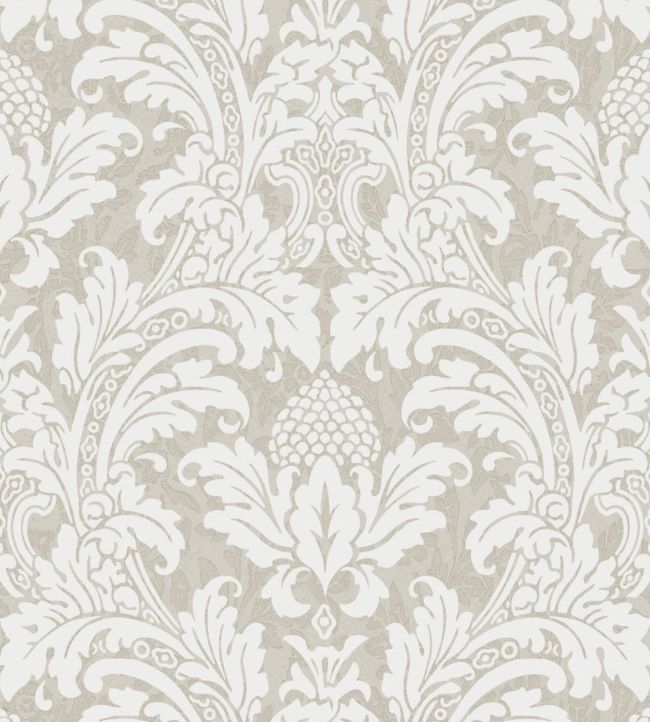 Blake Wallpaper - Chalk on Metallic Silver - 94/6035