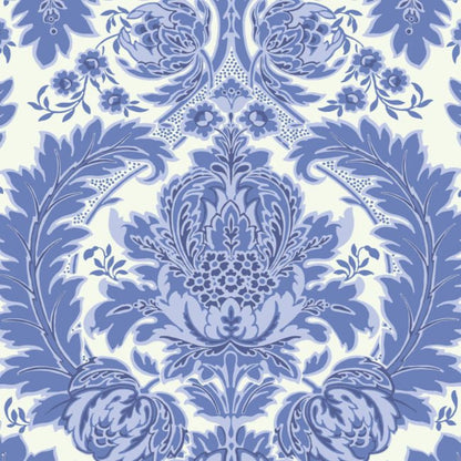 Coleridge Wallpaper - Blue on White - 94/9051