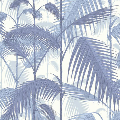 Palm Jungle Wallpaper - Hyacinth on White - 95/1005