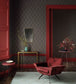 Pompeian Wallpaper - Silver & White on Lilac Grey - 95/11061