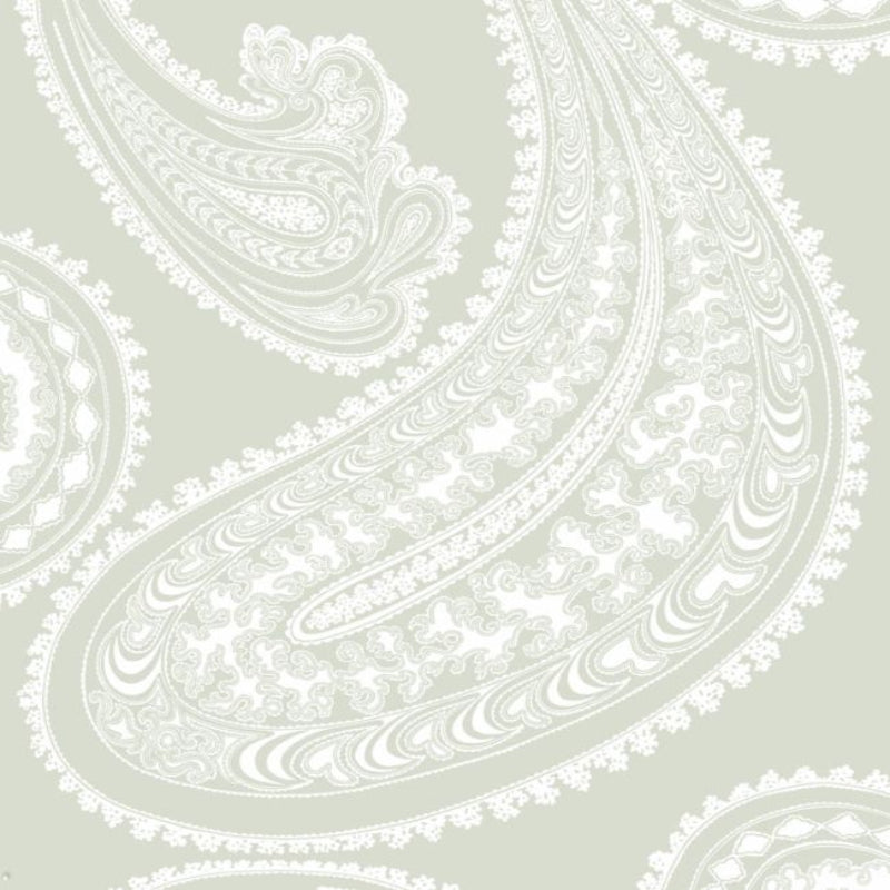 Rajapur Wallpaper - Chalk on Soft Olive - 95/2063