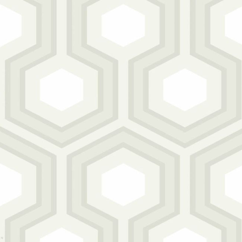 Hicks' Grand Wallpaper - Stone & White on Parchment - 95/6037
