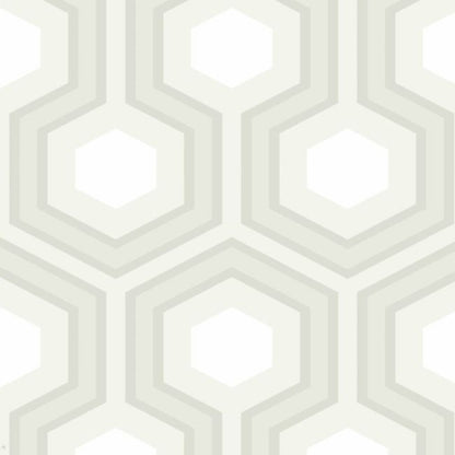 Hicks' Grand Wallpaper - Stone & White on Parchment - 95/6037