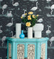 Flamingos Wallpaper - Blush & Cerise on White - 95/8045