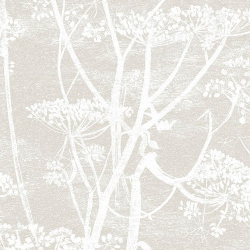 Cow Parsley Wallpaper - Stone & White - 95/9051