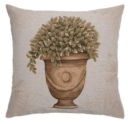 Bay Leaves Regular Cushion with Feather Filler 