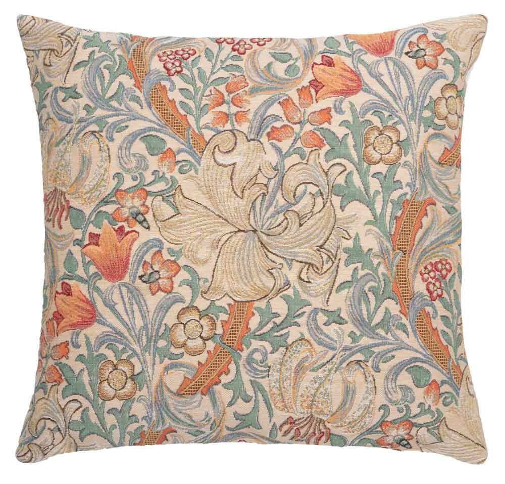 Golden Lily Pastel Regular Cushion with Feather Filler 