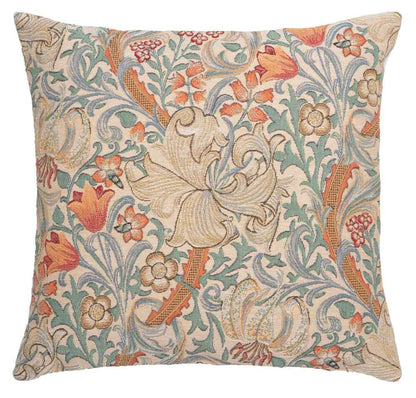 Golden Lily Pastel Regular Cushion with Feather Filler 