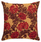 Chrysanthemums Gold Regular Cushion with Feather Filler 