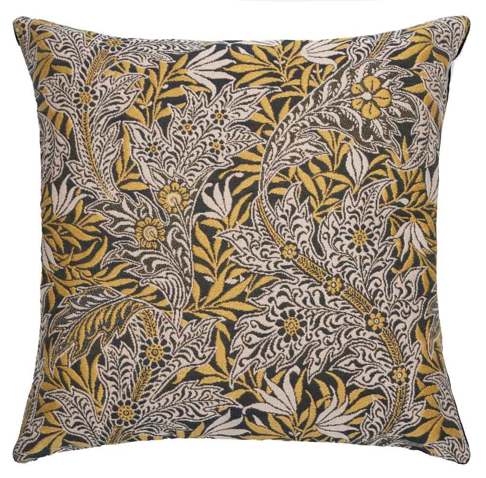 Acanthus & Willow Gold Regular Cushion with Feather Filler 