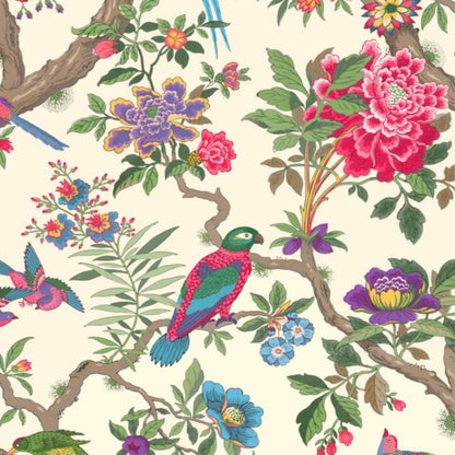 Fontainebleau Wallpaper - Multi on Parchment - 99/12050