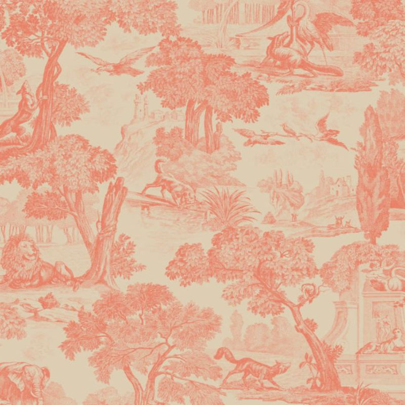 Versailles Wallpaper - Coral on Stone - 99/15060