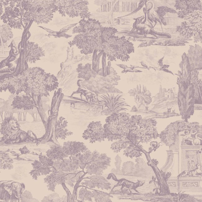Versailles Wallpaper - Lilac Grey on Dove - 99/15062