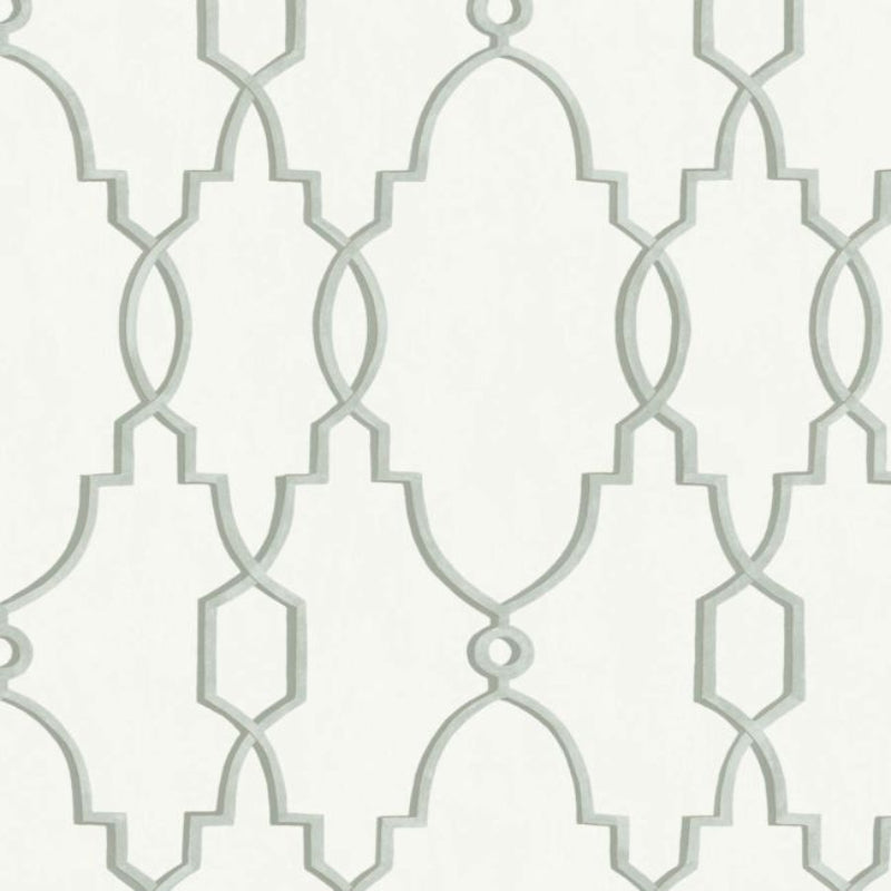Parterre Wallpaper - Print Room Blue on Chalk - 99/2006