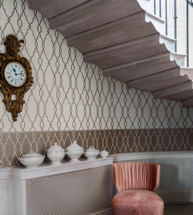 Parterre Wallpaper - Stone on White - 99/2009