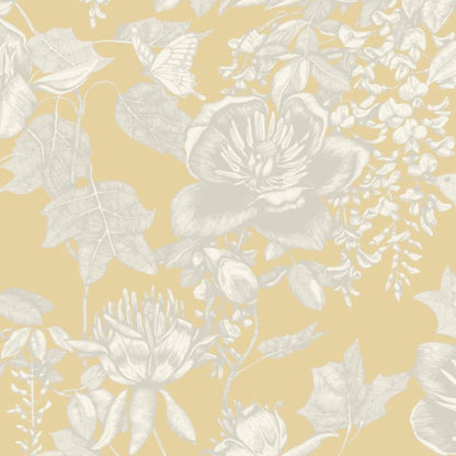 Tivoli Wallpaper - White on Ochre - 99/7029