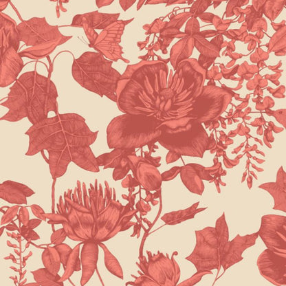 Tivoli Wallpaper - Red on Cream - 99/7033