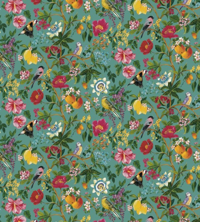 Cornucopia Fabric - Teal