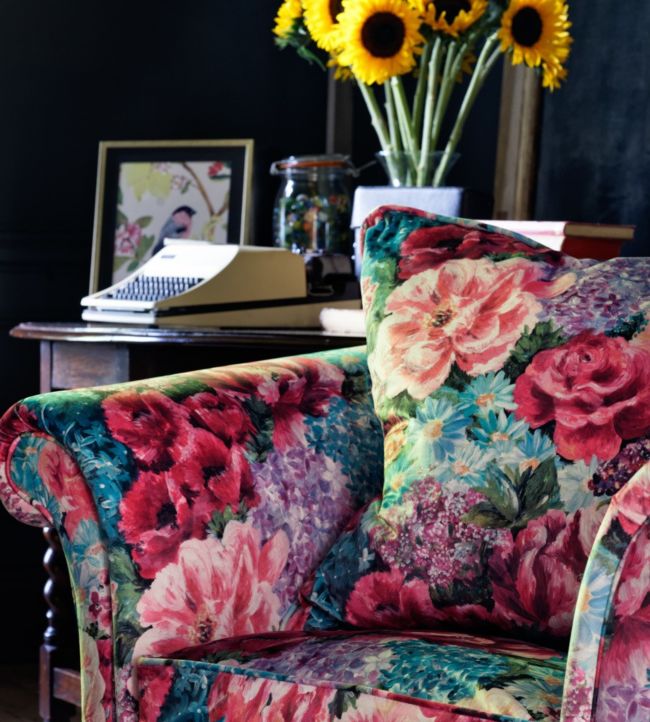 Floribunda Room Fabric - Multicolor