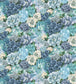 Floribunda Fabric - Blue