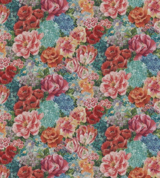 Floribunda Fabric - Orange
