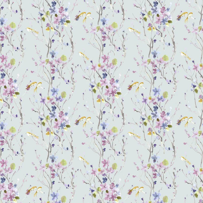Armathwaite Violet Duck Egg Fabric