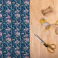 Armathwaite Blossom Navy Lomond Pima Lawn Cotton - Dress Fabric