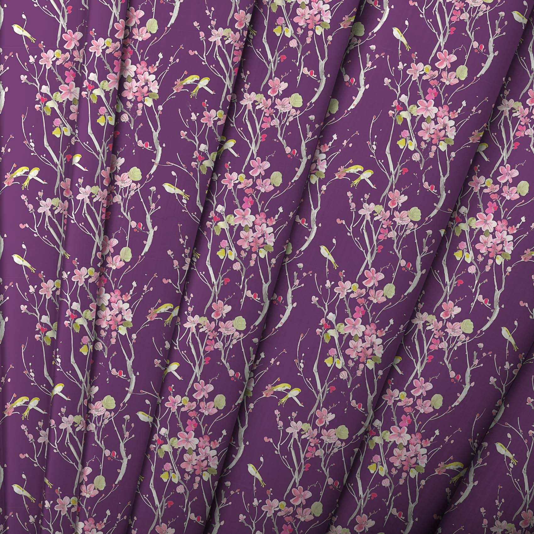 Armathwaite Blossom Plum Lomond Pima Lawn Cotton - Dress Fabric